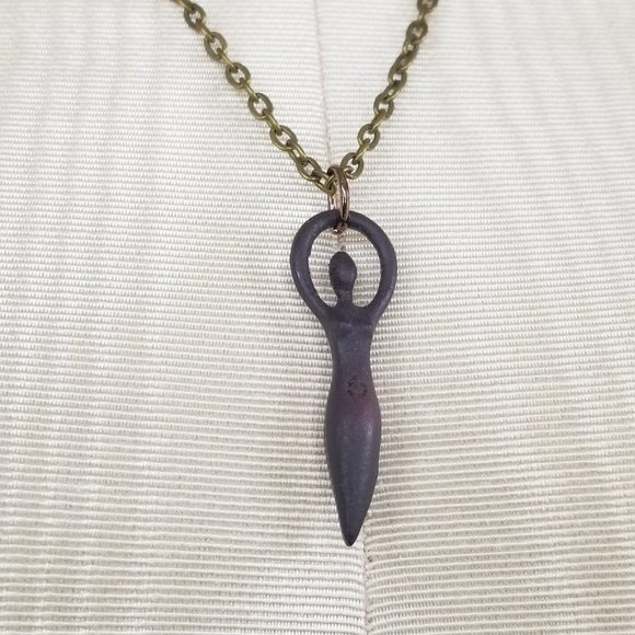 Handmade Goddess Offering Pendant Necklace - Picture 1 of 9